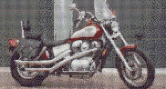Motorbike Sixteen [6] Baseplate PixelHobby Mini-mosaic Art Kits